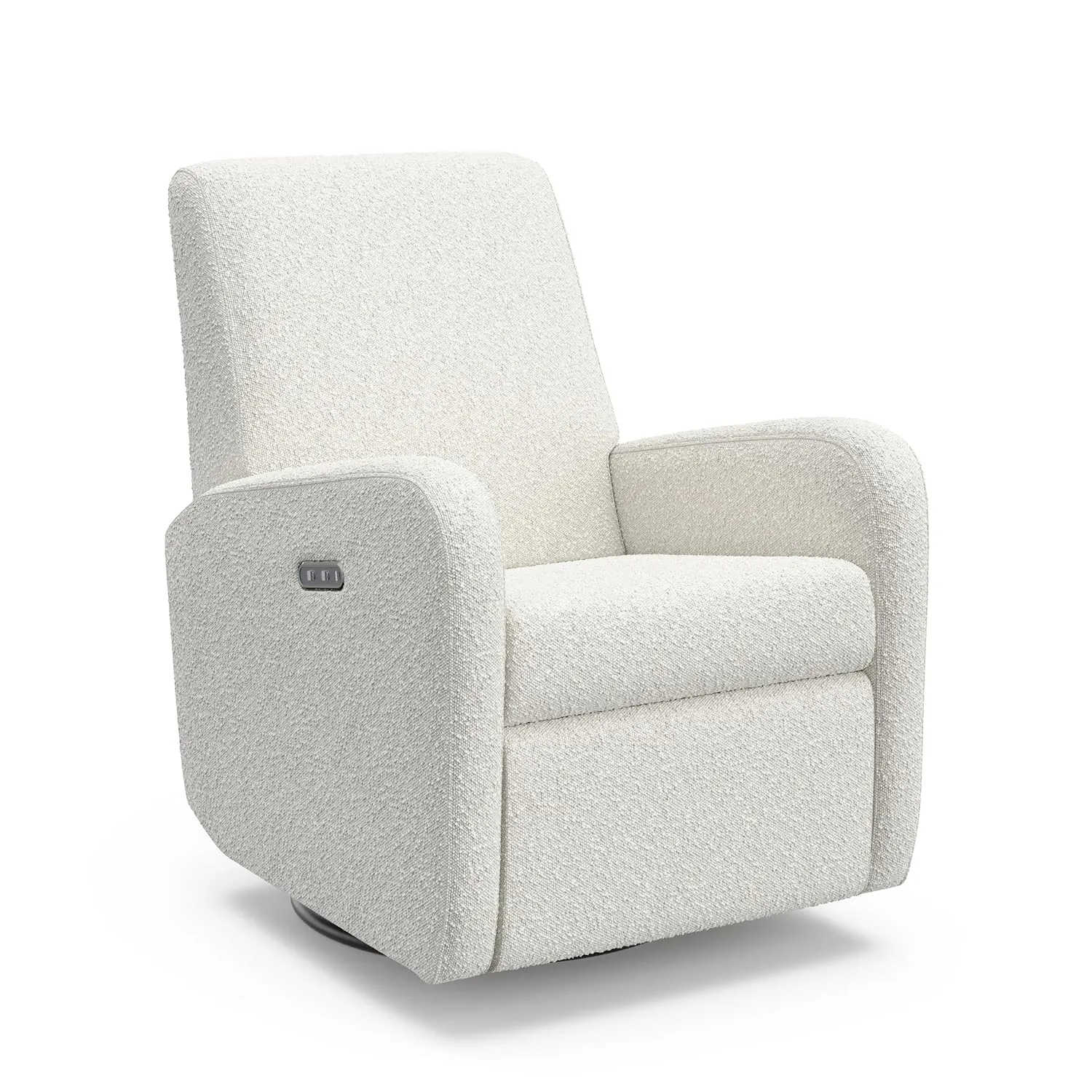 Graco Bellwood Power Recliner Swivel Glider (Ivory Boucle) – Electronic Power Recliner for Nursery, Includes Dual-USB Charging Port for USB-A & USB-C, Glider Rocking Chair with Full Recline