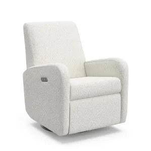 Graco Bellwood Power Recliner Swivel Glider (Ivory Boucle) – Electronic Power Recliner for Nursery, Includes Dual-USB Charging Port for USB-A & USB-C, Glider Rocking Chair with Full Recline