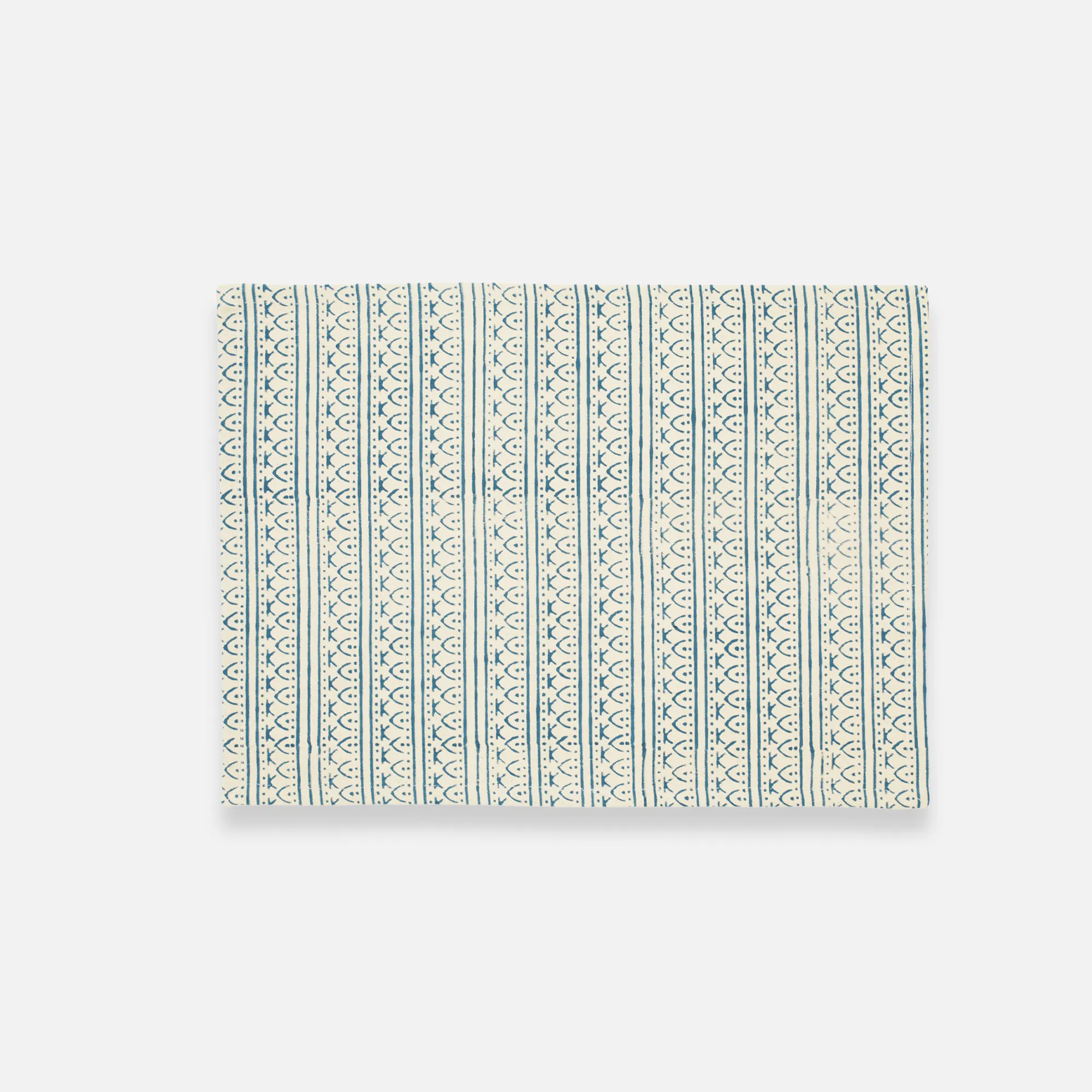 Graphic Block Print Placemat Set - Cobalt