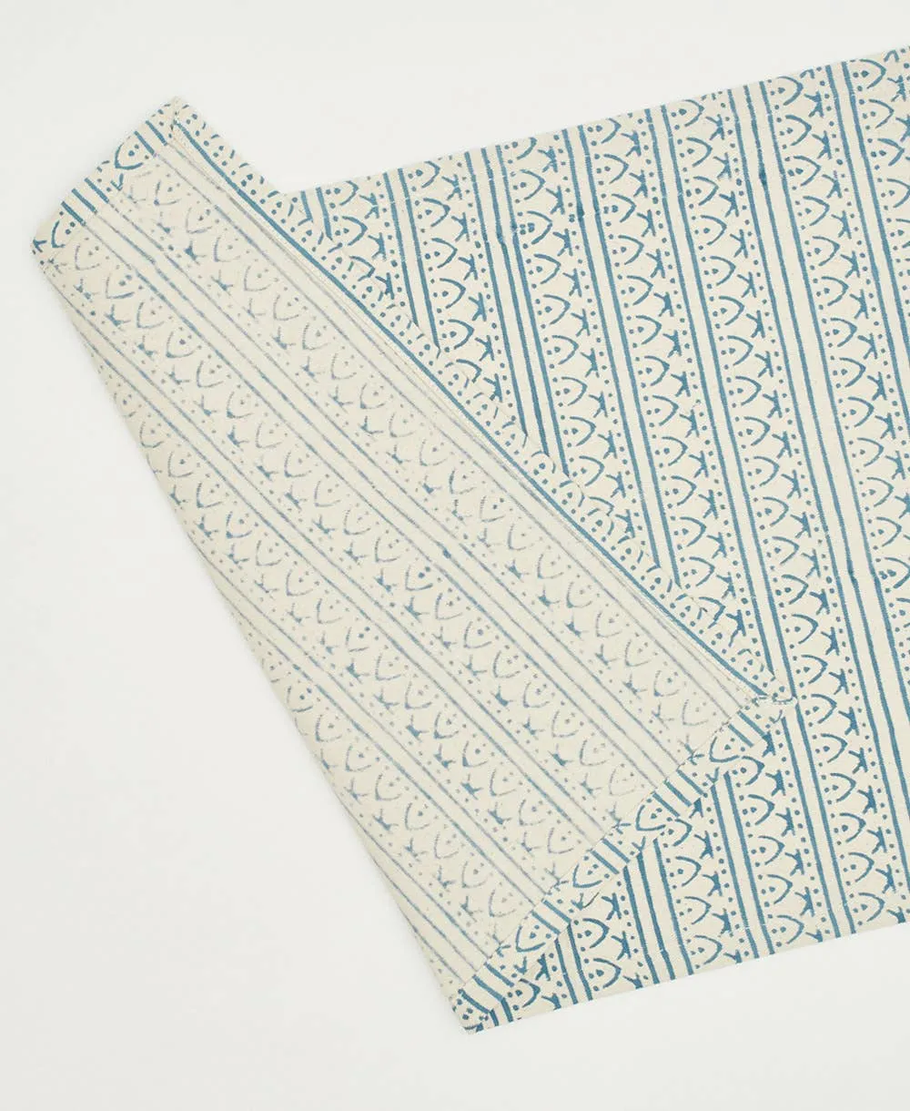 Graphic Block Print Placemat Set - Cobalt