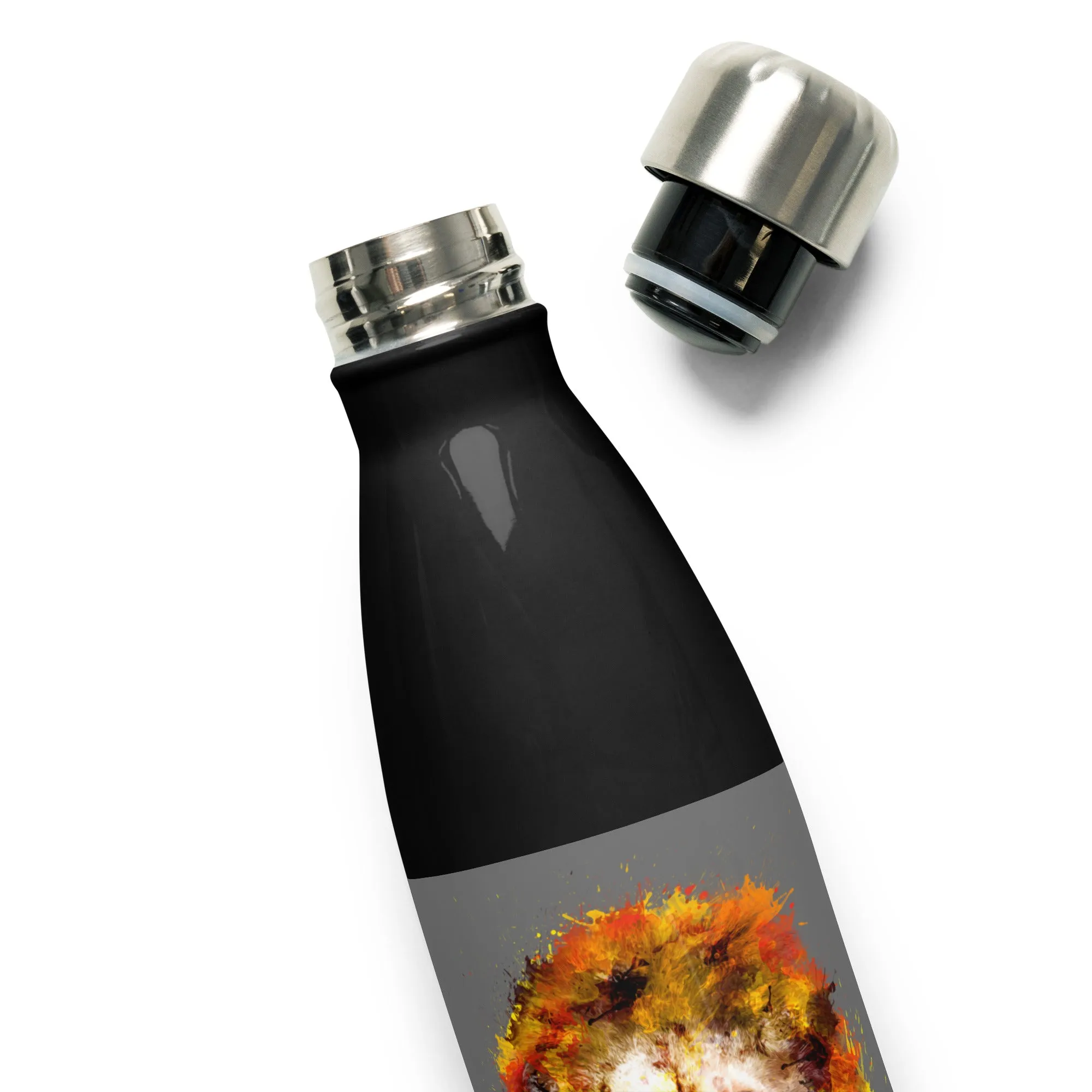 Grey Stainless Steel Water Bottle