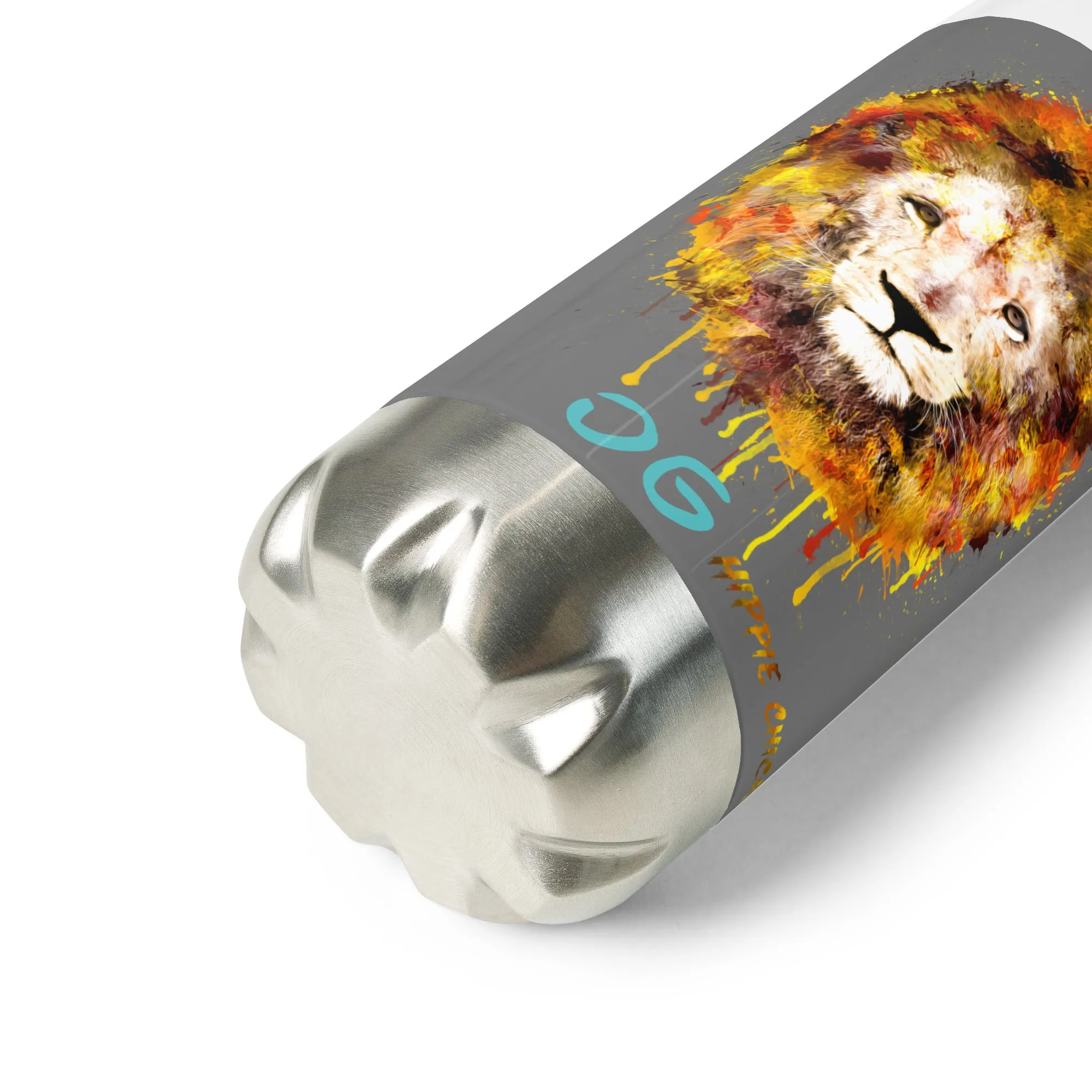 Grey Stainless Steel Water Bottle