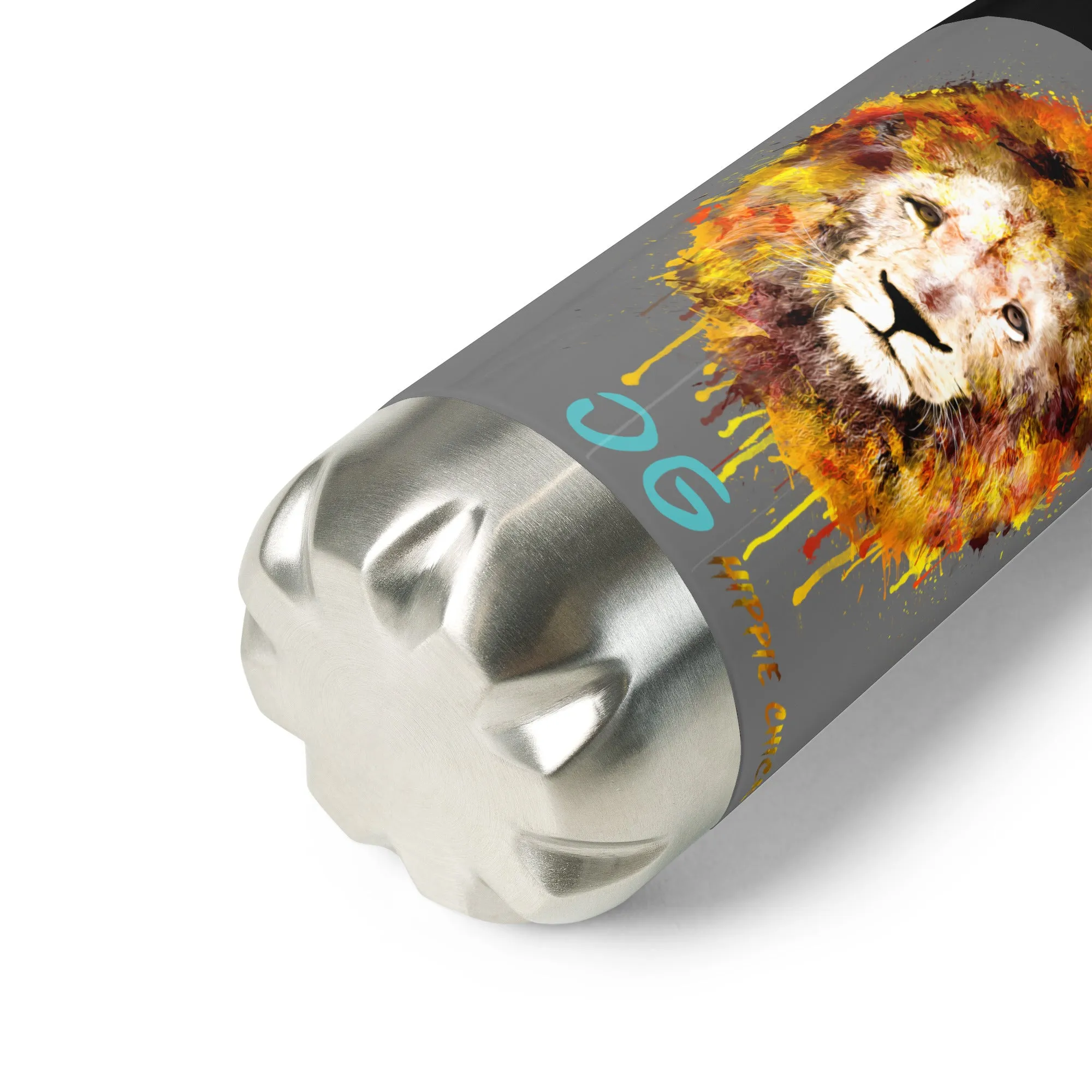 Grey Stainless Steel Water Bottle