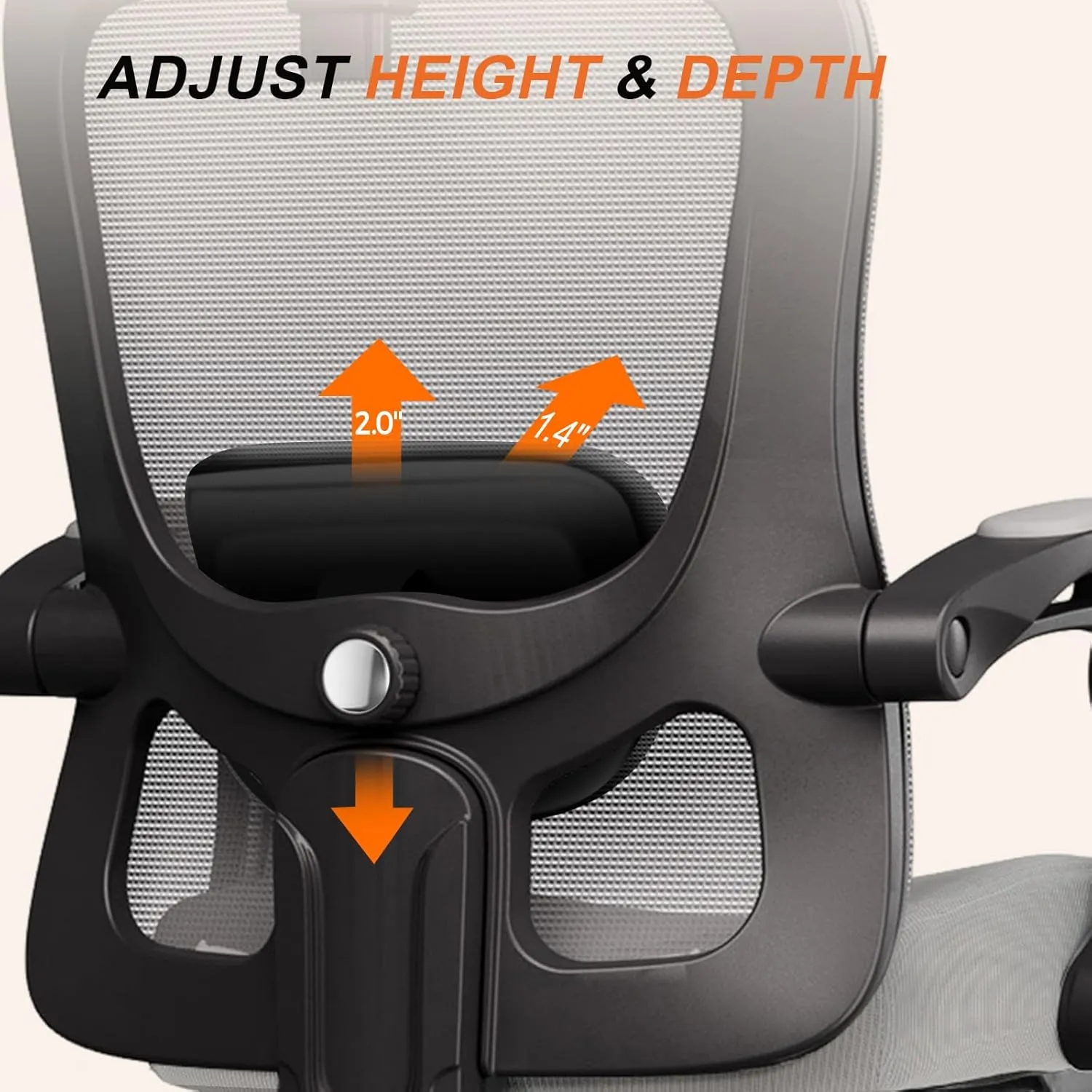 GTRACING Ergonomic High-Back Office Chair with Strong Adjustable Lumbar Support Breathable Mesh Gaming Chair with Wide Seat Footrest Sturdy Computer Desk Chair with SGS Certified Class 3 Gas Cylinder