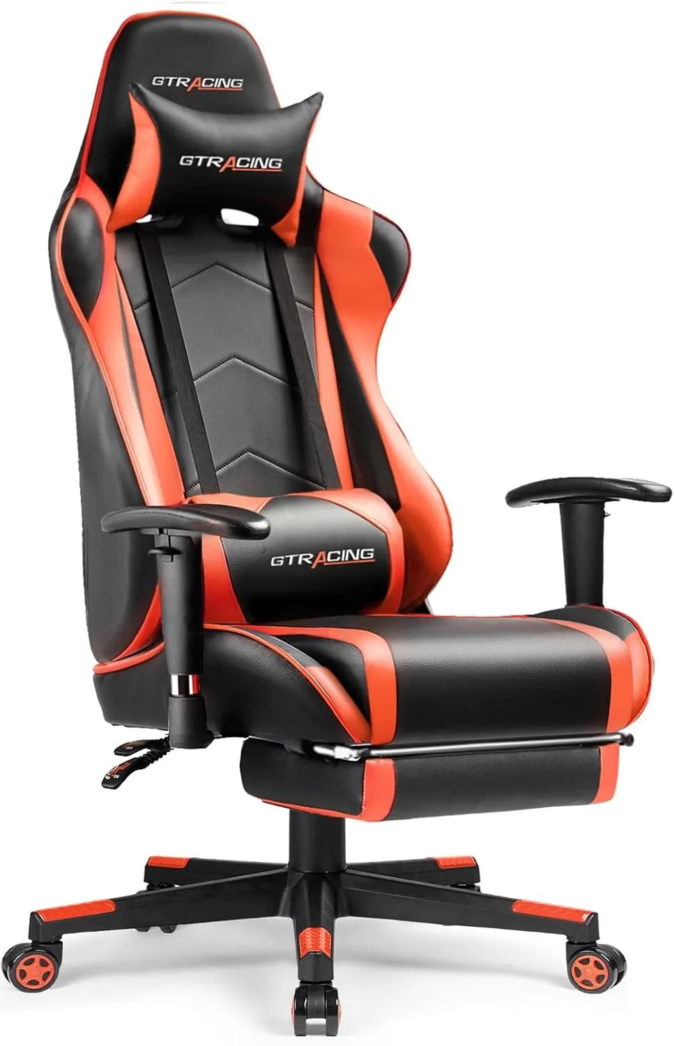 GTRACING Gaming Chair with Footrest, High Back Computer Chair Ergonomic Game Desk Chair Racing Executive Adjustable Swivel Rocker with Headrest and Lumbar Support
