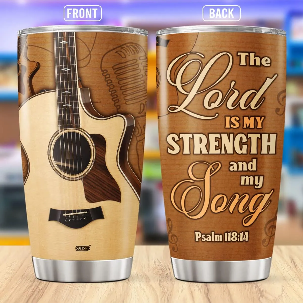 Guitar Tumbler Gifts For Teens Guitarist Adults Husband Men Music Lovers Coffee Travel Mug Oz Stainless Steel Insulated Cup On Fathers Day Christmas Birthday Retirement