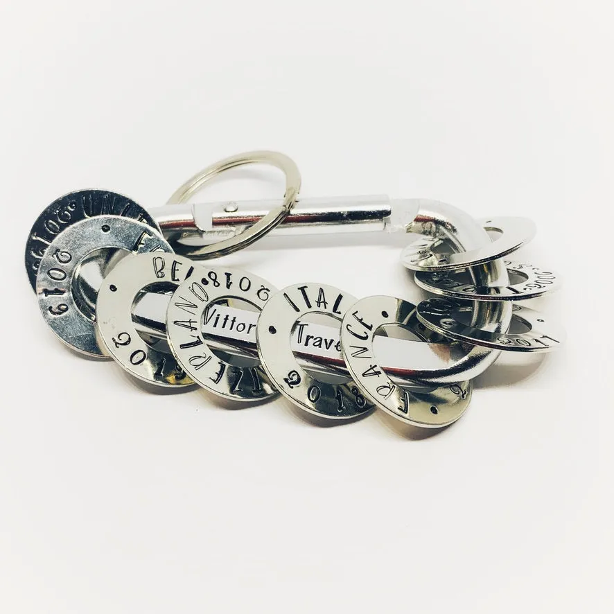 Hand Stamped Carabiner - Personalize Me!