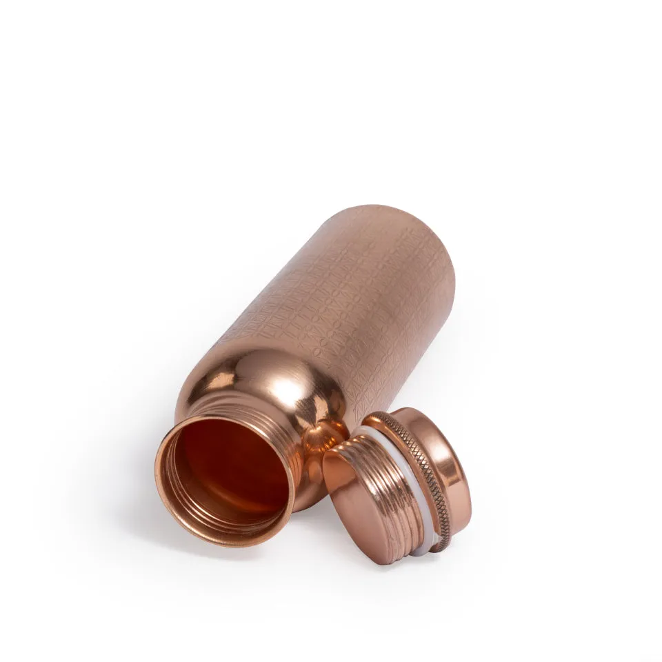 Handcrafted Copper Water Bottle