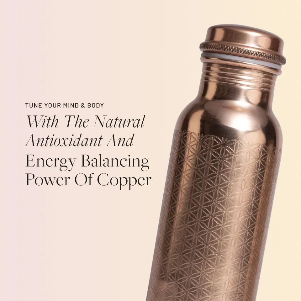 Handcrafted Copper Water Bottle