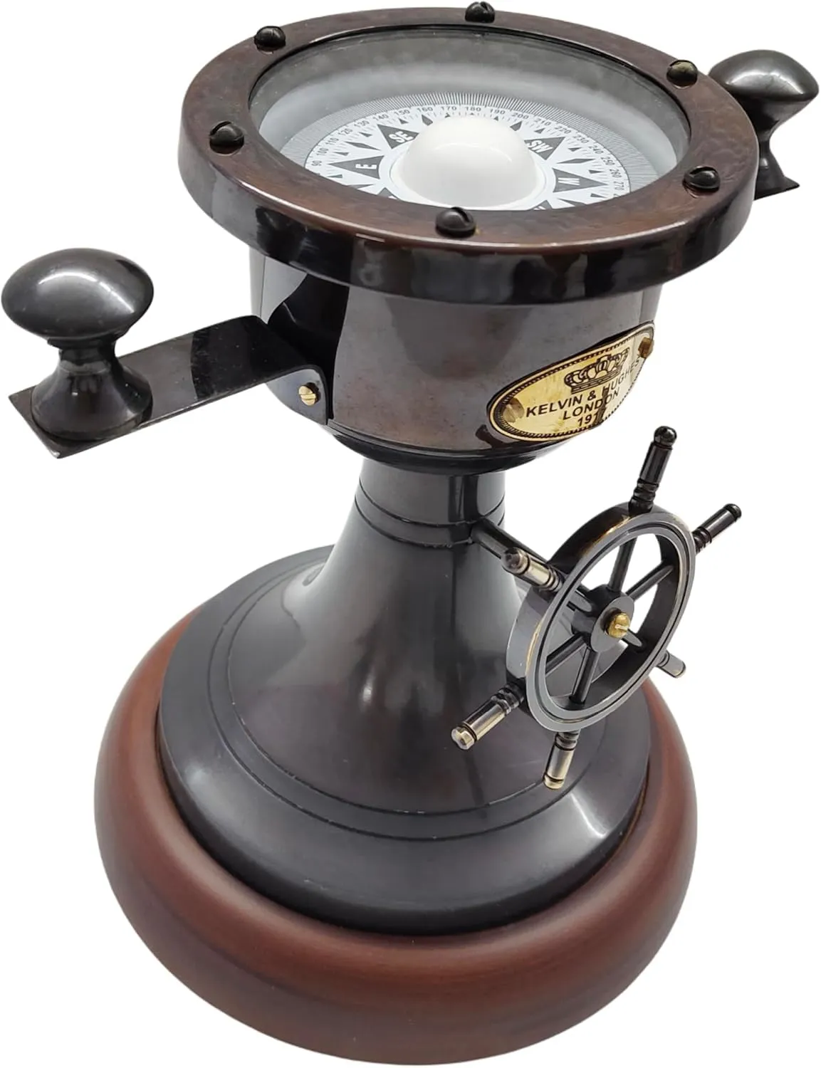 Handmade Antique Brass Nautical Gimbal Compass Vintage Ship's Binnacle gimballed Compass Desing