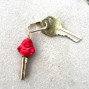 Happy Buddha Wishbeads Charm Keychain