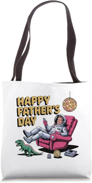 Happy Father's Day 2025 Time Travel Dad Mode Activated Tote Bag