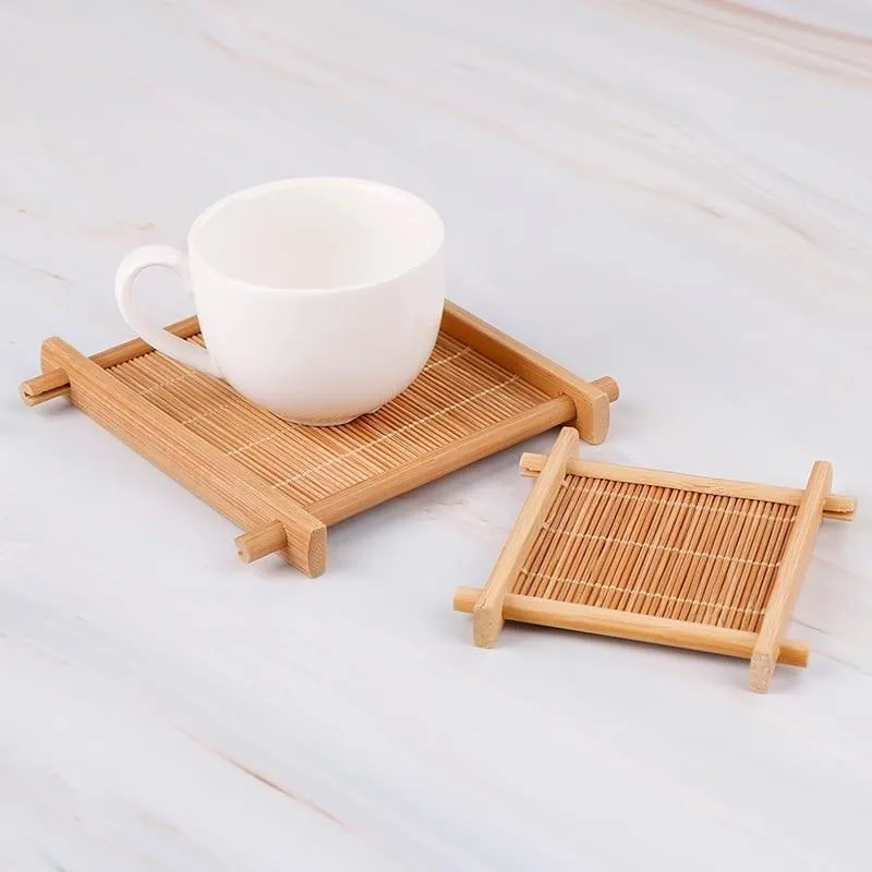 Heat Insulation Bamboo Tray For Dishes