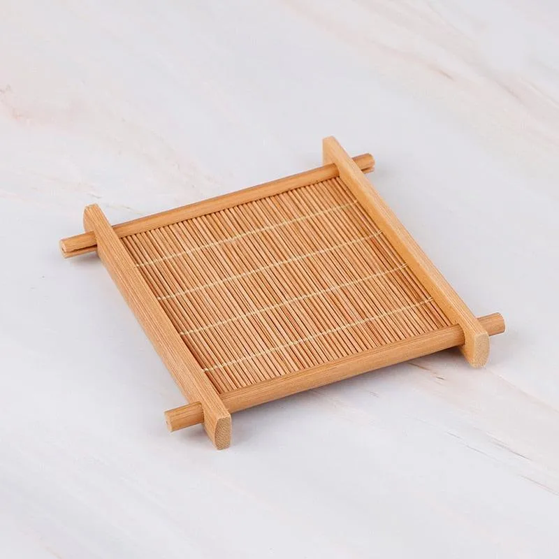 Heat Insulation Bamboo Tray For Dishes