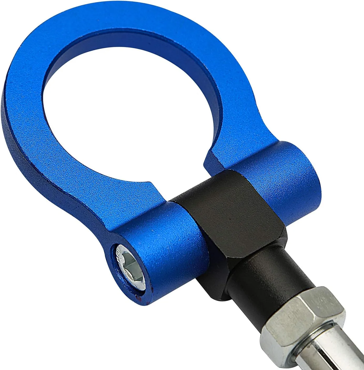 Heavy Duty Anodized Folding Tow Hooks Track Racing Towing Fits for Jeep Cherokee, Compass, Chrysler Pacifica, Voyager (Blue)