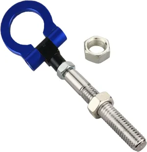 Heavy Duty Anodized Folding Tow Hooks Track Racing Towing Fits for Jeep Cherokee, Compass, Chrysler Pacifica, Voyager (Blue)