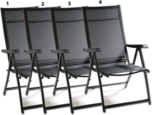 Heavy Duty Durable Adjustable Reclining Folding Chair Outdoor Indoor Garden Pool (4)