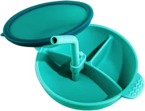 Hemoton Dual Handle Straw Designed Food Bowl Non-slip Suction Base Training Eating Utensil for Boy Girl
