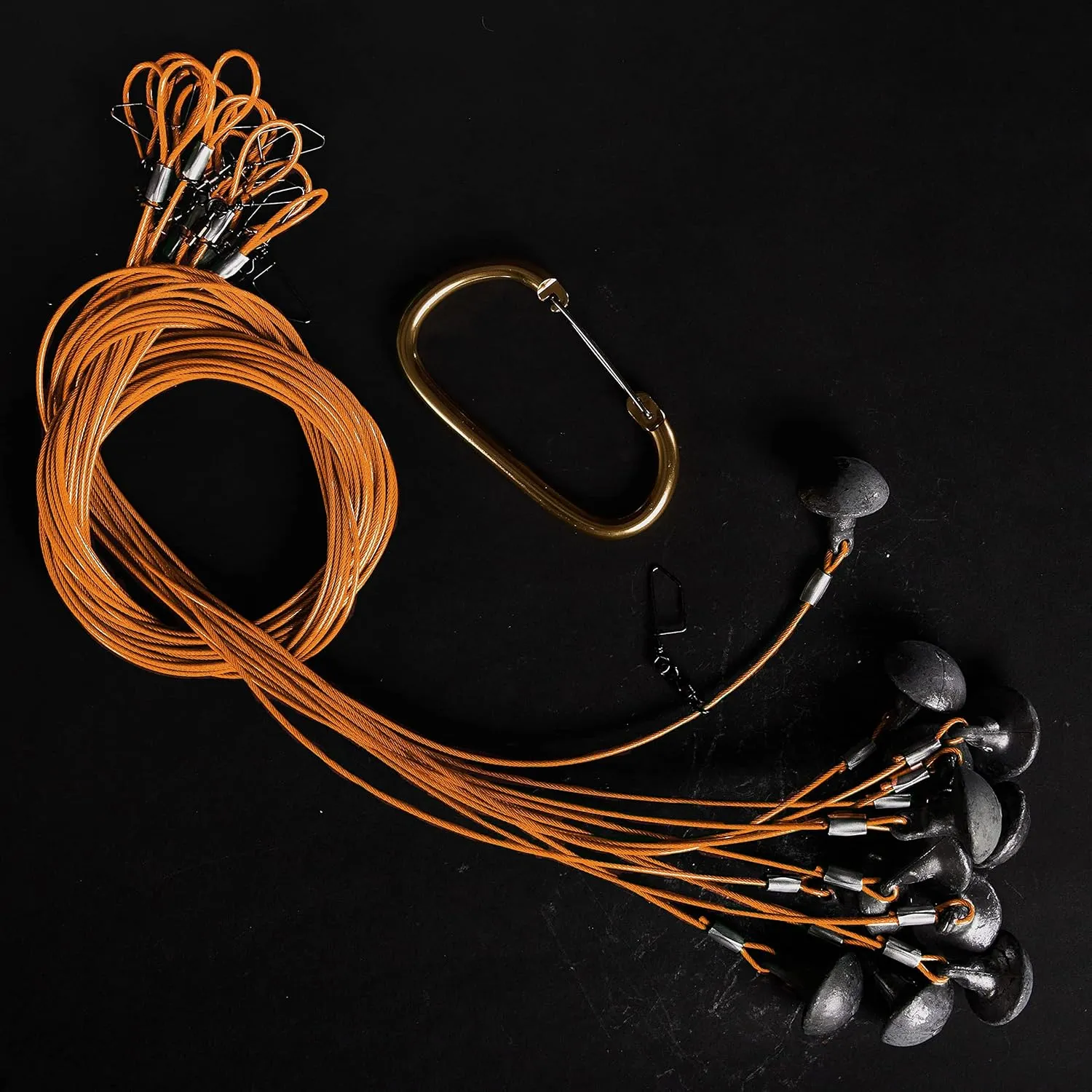 Heyday Outdoors Duck Decoy Rig | 6ft 6oz Tangle-Free PVC-Coated Cable & Weights | Texas Decoy Rig Built for Duck Hunting