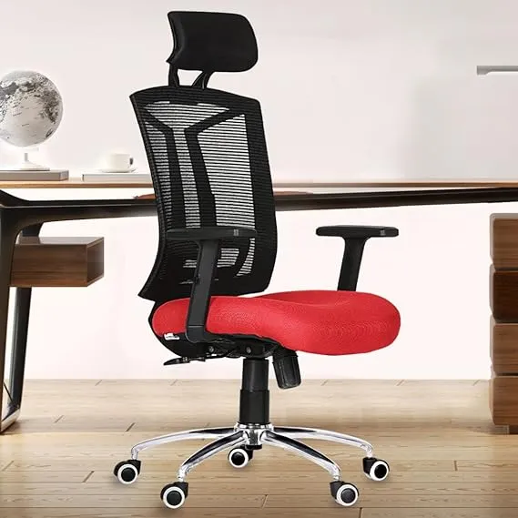 High Back Director Chair with Chrome Base