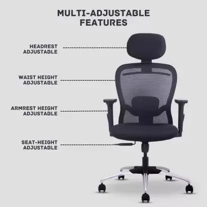 High Back Director Office Chair with Chrome Base