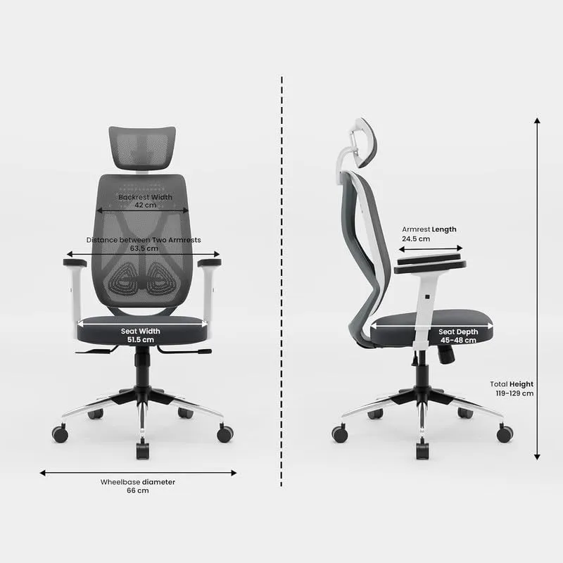 High Back Director Office Chair with Chrome Base