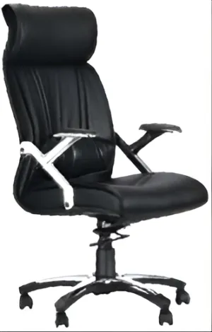 High Back Office Chair Leatherette Base