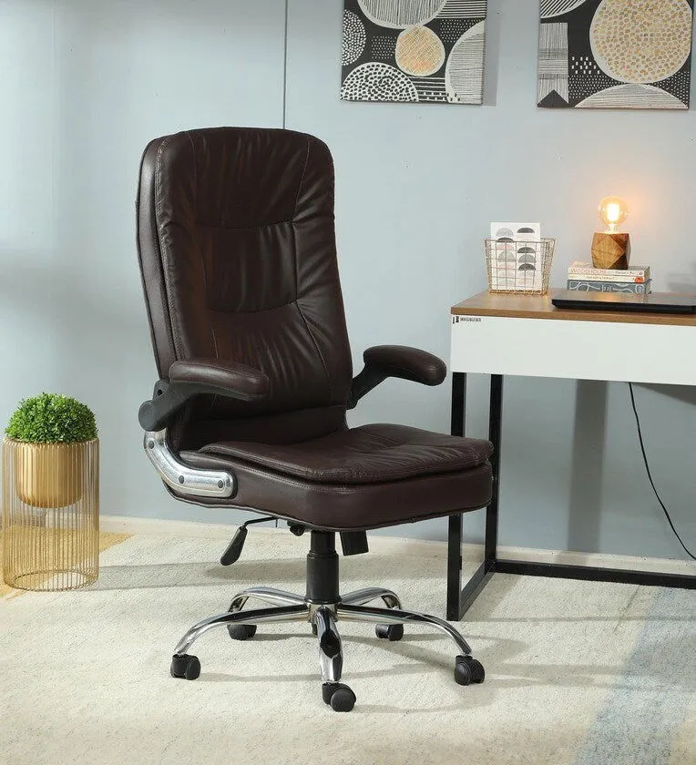 High Back Office Chair Leatherette with armrest