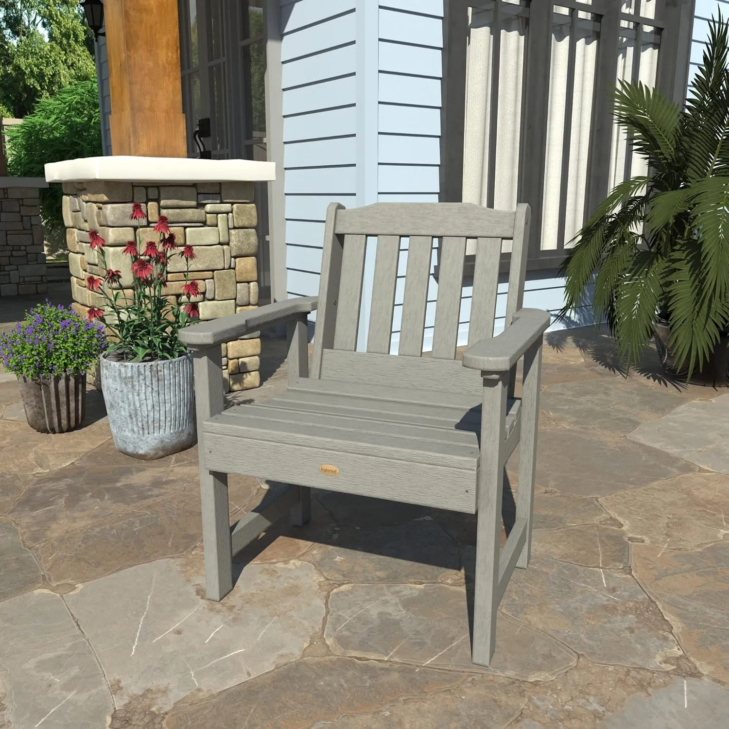 Highwood AD-CHGL1-CGE Lehigh Garden Chair, Coastal Teak