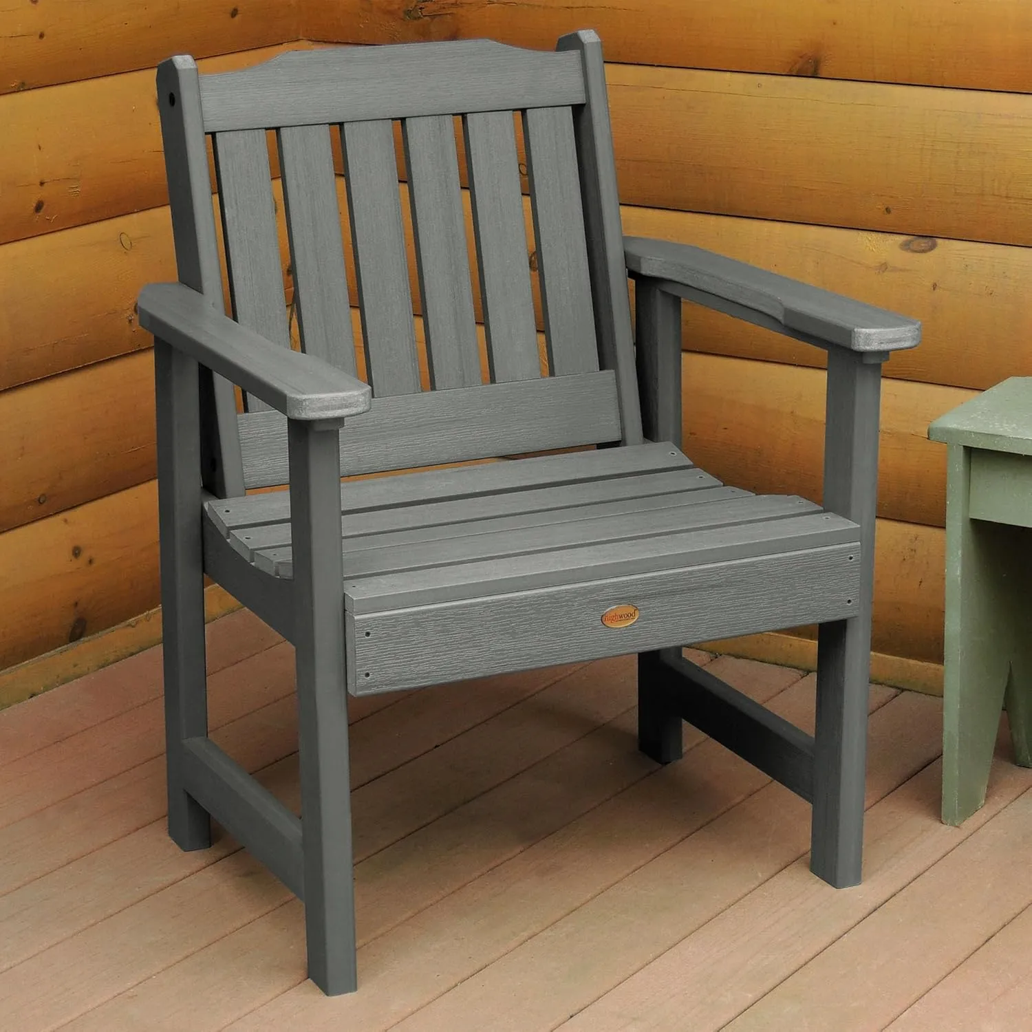 Highwood AD-CHGL1-CGE Lehigh Garden Chair, Coastal Teak