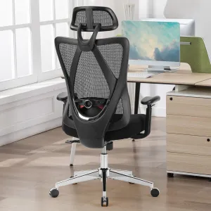 Home Office Desk Chair,2D Armrest Adjustable Lumbar Support & Headrest,Ergonomic High Back Rolling Work Swivel Computer Chairs with Wheels,135°Tilt Function