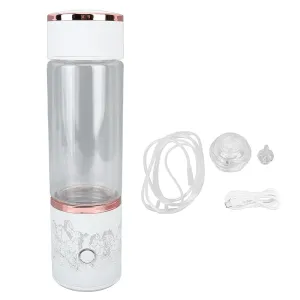 Hydrogen Rich Drinking Water Bottle Hydrogen Water Bottle 5000ppb High Concentration Portable Hydrogen Rich Water Glass Generator Cup for Home Travel