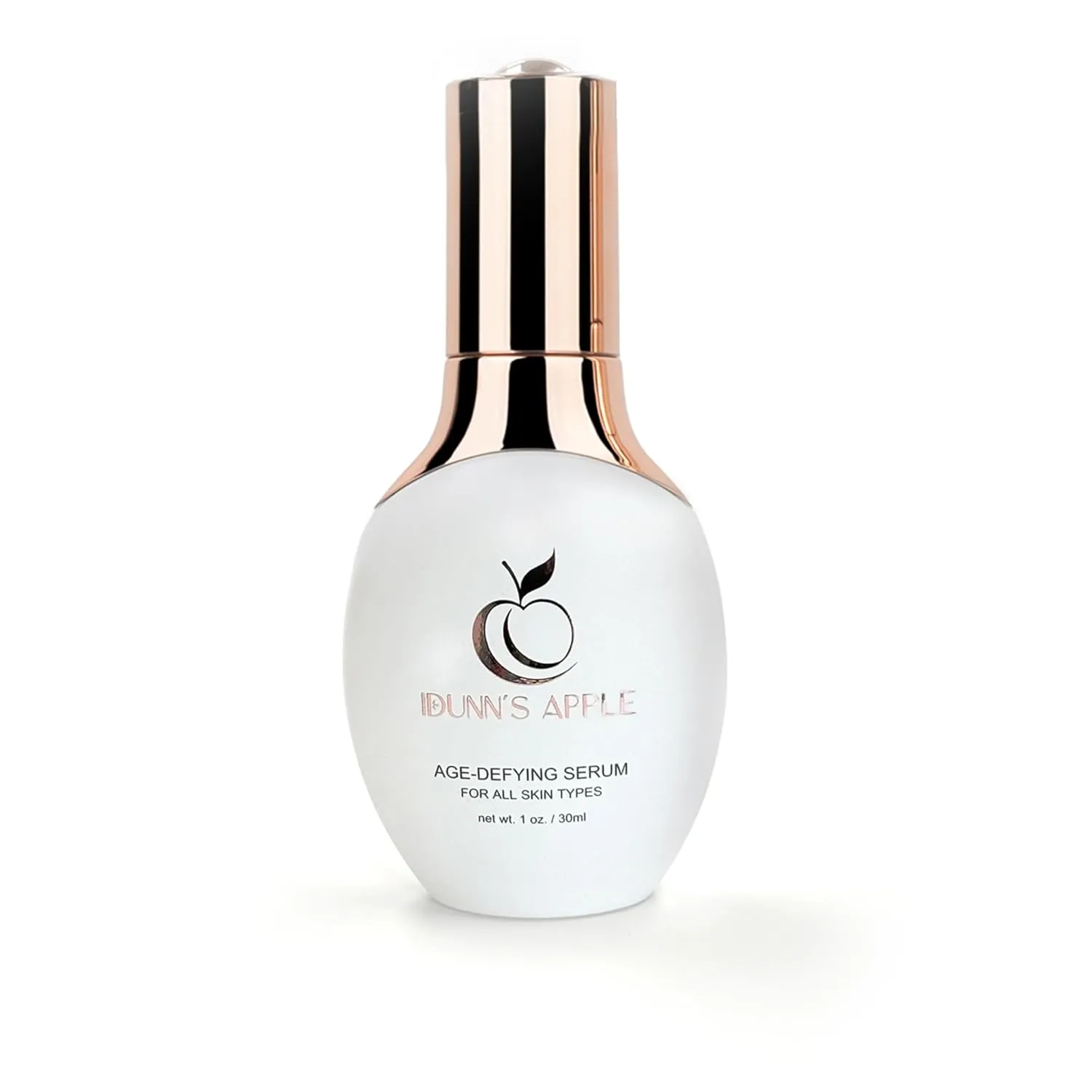 Idunn's Apple Age-Defying Serum, 1st Ever AKG Anti-Aging Facial Skincare, Vitamin C, Hyaluronic Acid, Alpha ketoglutarate, Antioxidants, Boost Collagen, Reduce Wrinkles, Hydrate Skin, Premium 1oz Pump