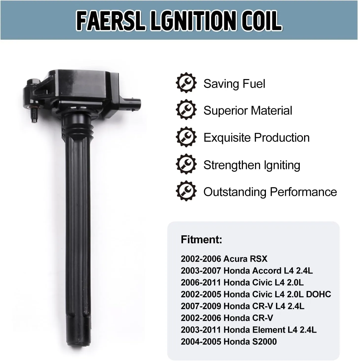 Ignition Coil Pack Set of 4 for 2015-2021 Jeep Renegade Cherokee Compass 2.4L L4, 2015-2019 Ram ProMaster, 13-16 Dodge Dart, 15-17 Chrysler 200, 16-18 Fiat 500X Replaces UF751 UF754