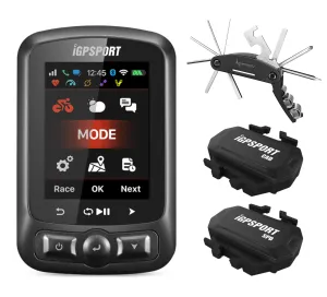iGPSPORT iGS620 GPS Cycling Computer with Wearable4U Bundle