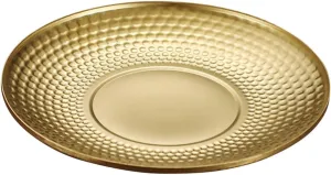 IMIKEYA Vintage Round Dinner Plate Creative Serving Dish for Fruits Desserts Lightweight Easy to Handle for Camping Parties and Everyday Use Stylish Tableware for Any Occasion