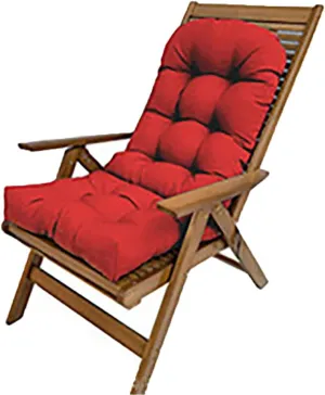 Indoor/Outdoor Rocking Chair Cushion Waterproof 43.3×19.7in-All Weather Patio&High Back Chair Cushions with Ties,Thicken Outdoor Garden Furniture Chair Pads Replacement (Burgundy)