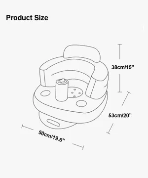 Inflatable Baby Seat for Babies 3 Months and Up,Inflatable Baby Chair,Blow Up Baby Chair,Baby Seats for Infants for Sitting Up
