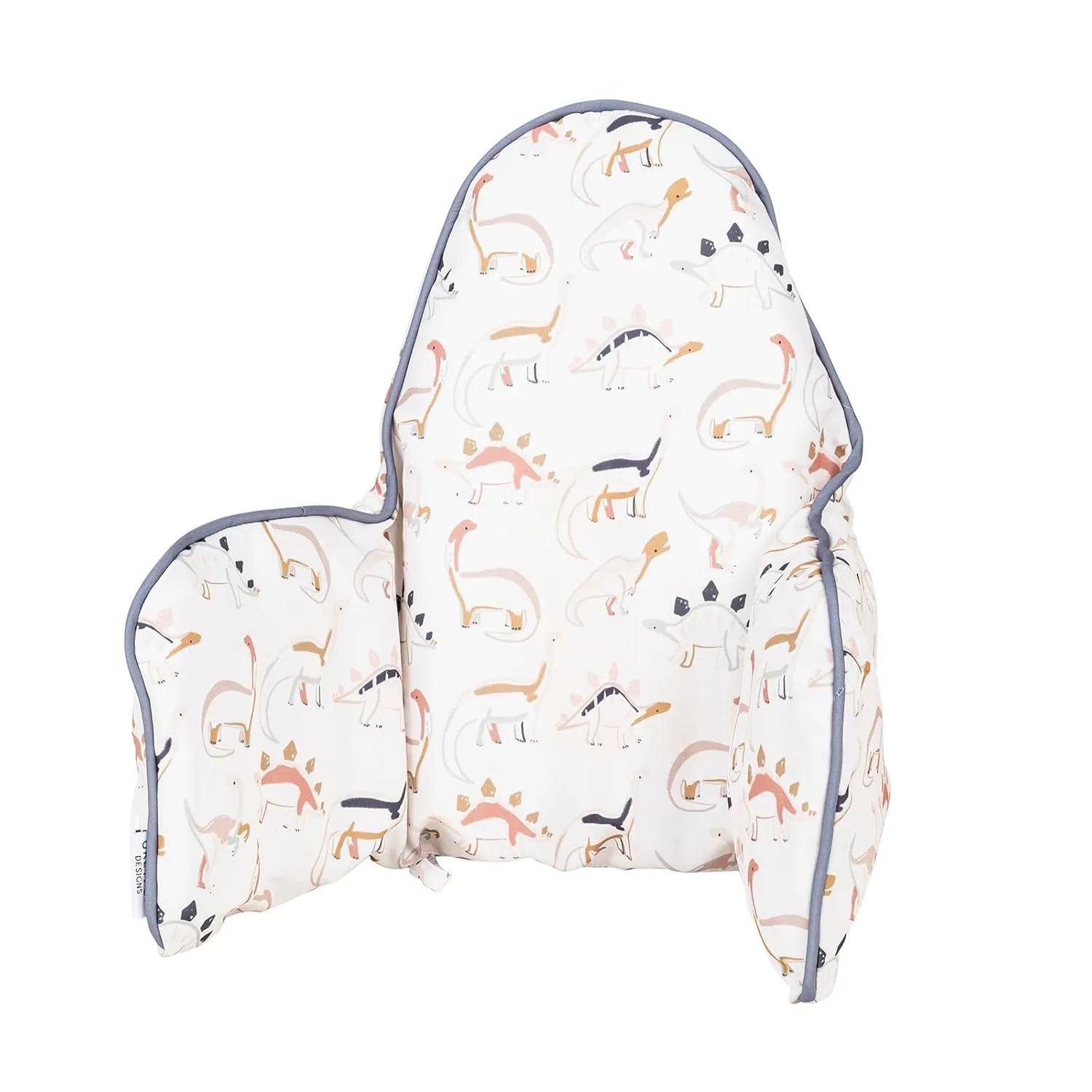 Inflatable Supporting Cushion for IKEA High Chair, Baby High Chair Cushion with Colorful Printing, Inflatable Cushion Included(Dinosaurs)