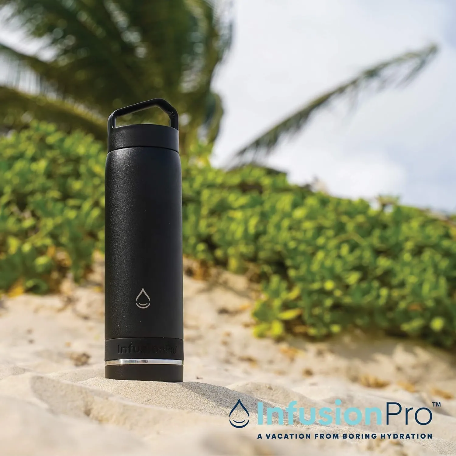 Infusion Pro Fruit Infuser Water Bottle - Vacuum Insulated (20 oz) Stainless Steel : Fruit Infusion Recipe eBook : Bottom Loading for More Flavor : Easy Cleaning : Great Gift