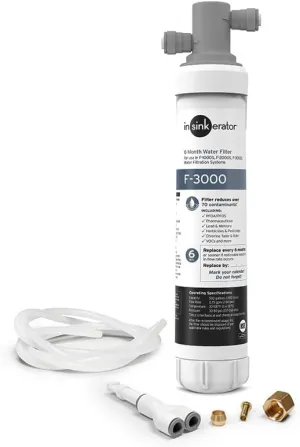 INSINKERATOR Water Filtration System F-3000S with PFOS/PFOA Filter