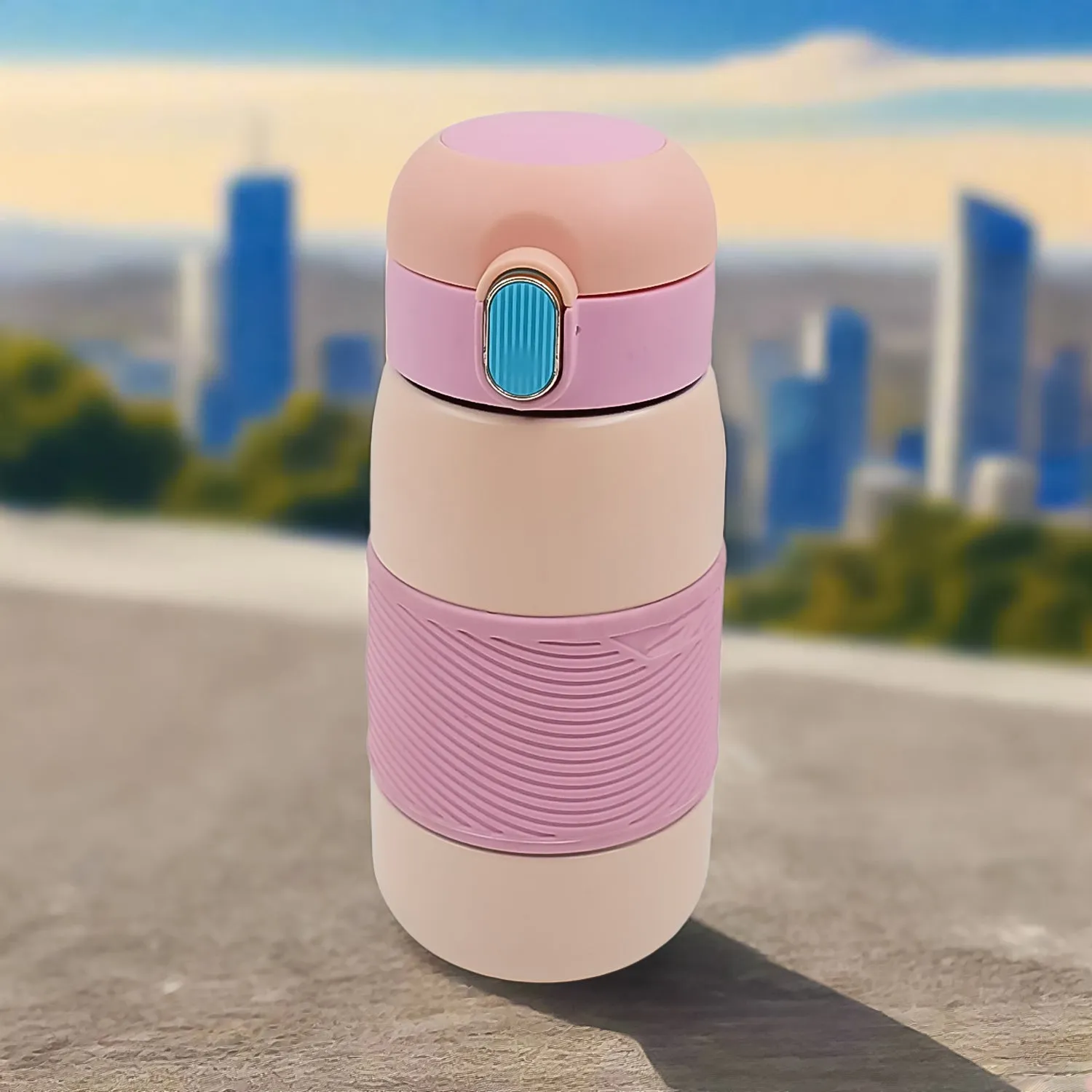 Insulated Stainless Steel Bottle With Grip (420ml)