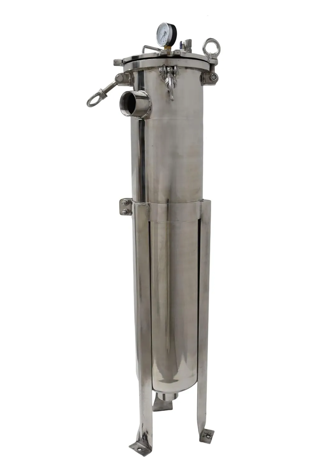 INTBUYING #2 Bag Filter Housing 304 Stainless Steel Bag Filter Housing 2inch NPT 50T/H Bag Water Filter Purification Equitment