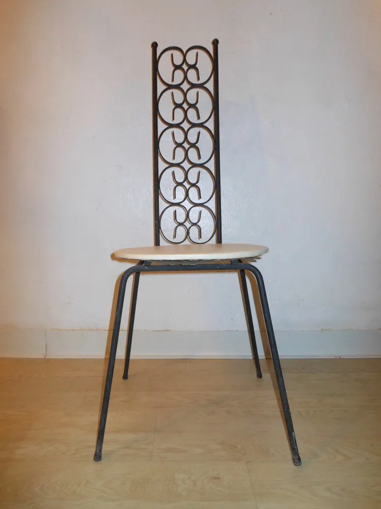 Iron High Back Chair