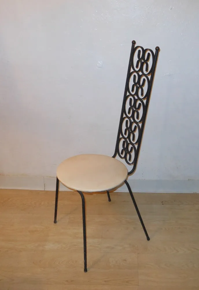 Iron High Back Chair