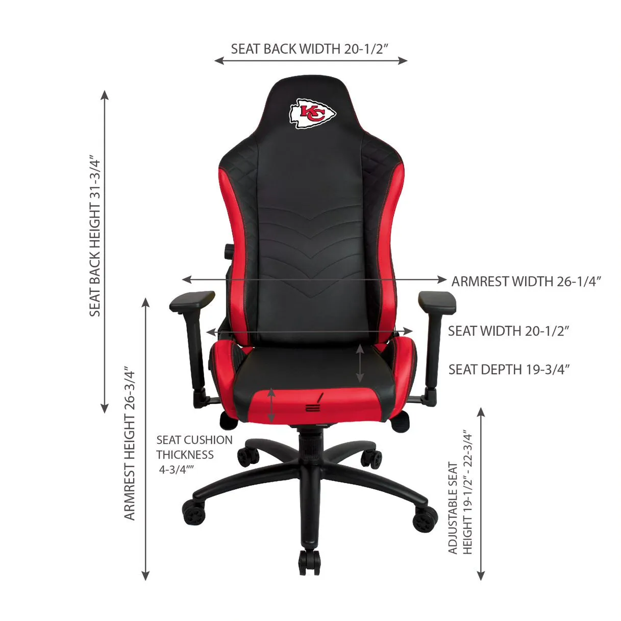 Kansas City Chiefs Pro Series Gaming Chair