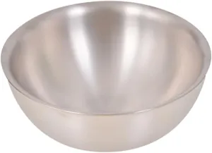 KESYOO 1pc Bowl Outdoor Accessories Tableware Collapsible Ultralight Stainless Campers For Family Outdoors Portable Camping Insulated Collapsable Foldable Silver Titanium