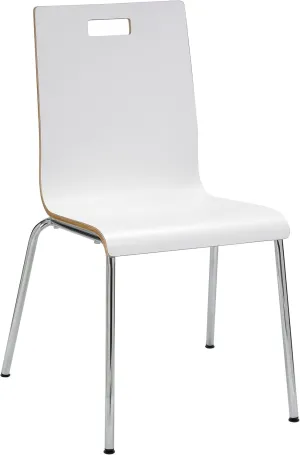 KFI Seating Jive Series Stack Chair, White