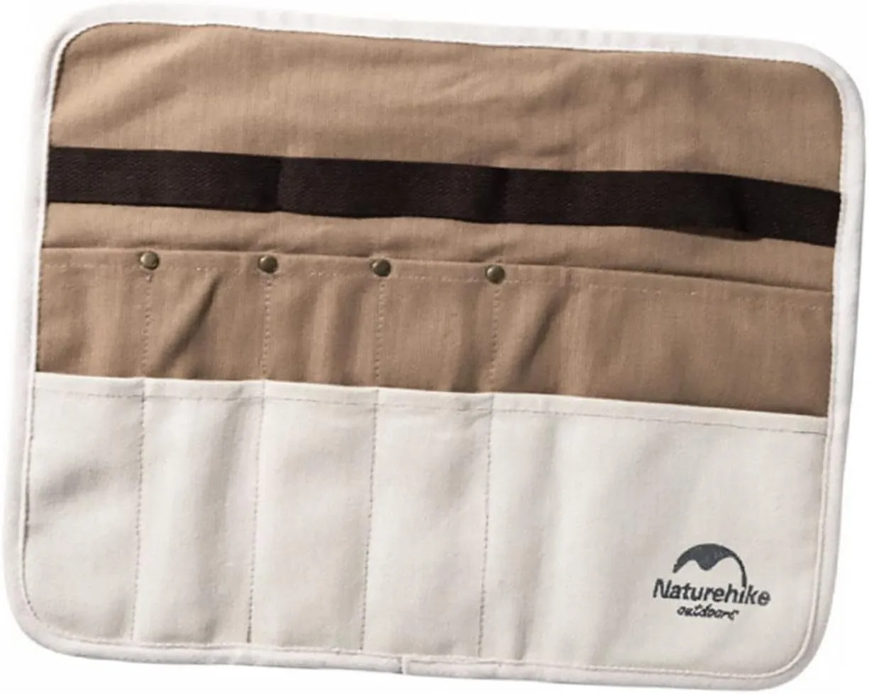 KICHOUSE Camping Tableware Storage Bag Silverware for Kitchen Tools Cotton Cloth Bag Organizes Utensils for Outdoor Activities