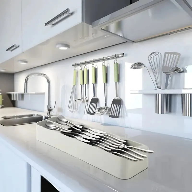 Kitchen Tableware Drawer Spoon Storage Box